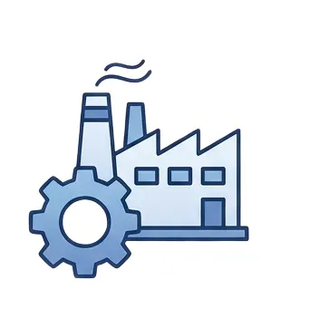 Icon representing Manufacturing